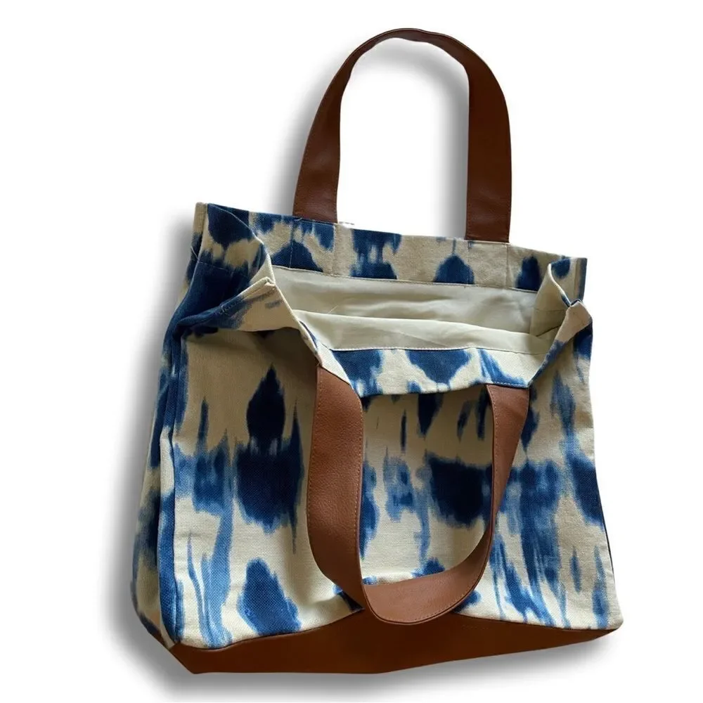 Lu + Elle Tie-Dye Laguna Tote Bag • Indigo